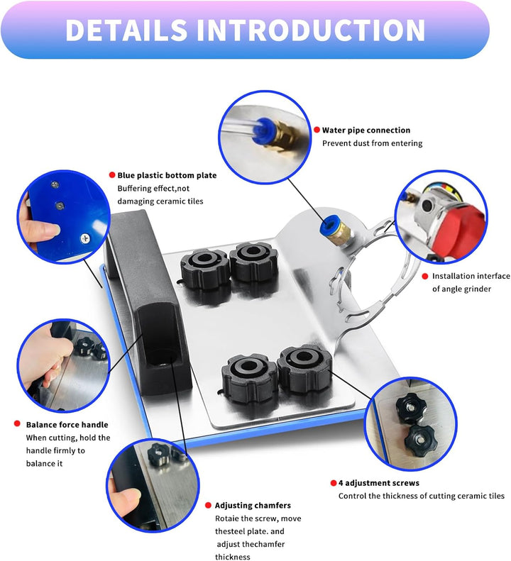 BISELADO PARA CORTE DE 45 Y DE REGALO 🎁 1 DISCO DIMANTADO 🎁