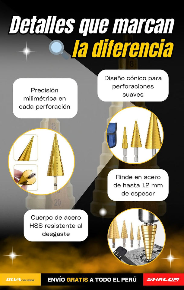 NUEVO KIT DE BROCA ESCALONADA PRO 2025